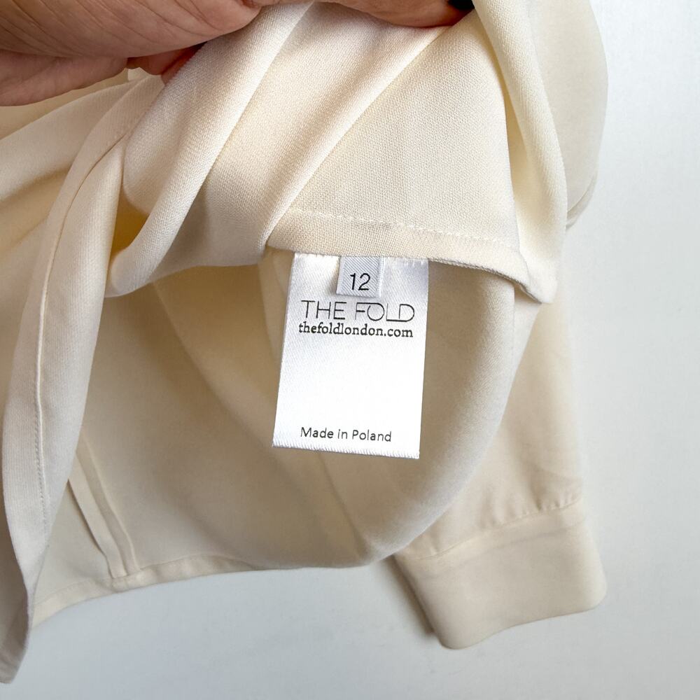 The Fold London Silk Stretch Layered Flowy Blouse… - image 6